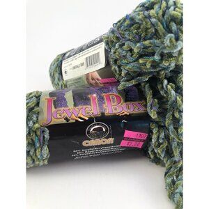 LOT of 2 Skeins Caron Jewel Box 90 yards Color Emerald